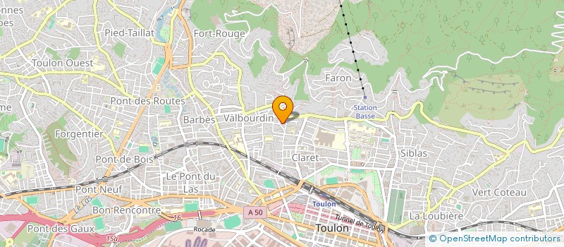 localisation de l'entreprise MADAME PAULINE VILLARD  TOULON