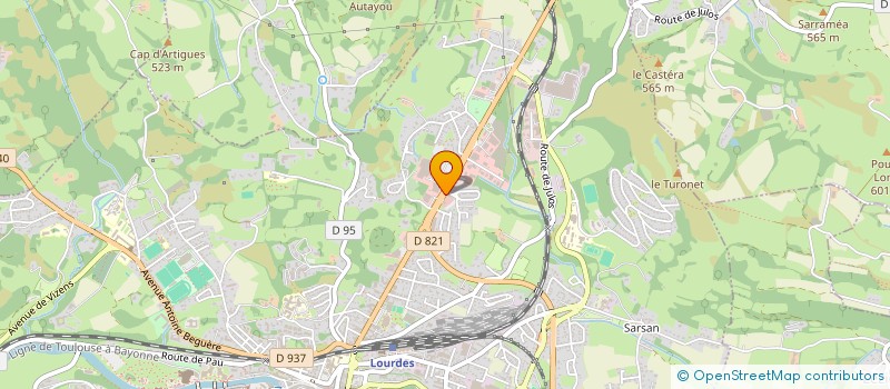 localisation de l'entreprise MADAME PAULINE VINCE  LOURDES