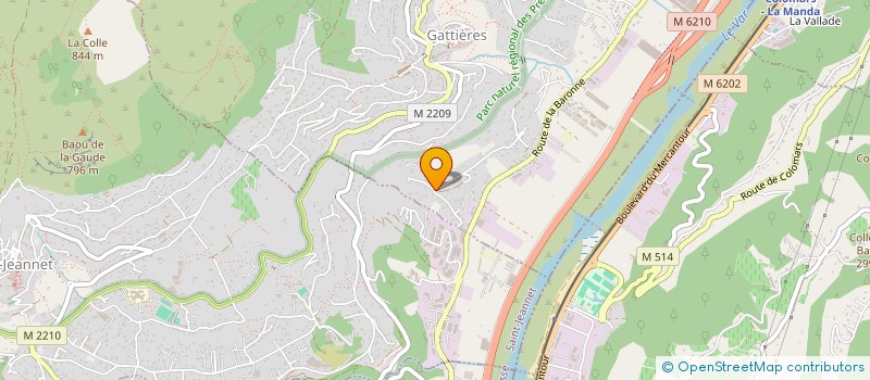 localisation de l'entreprise MADAME PAULINE VIRZI-LACCANIA  GATTIERES