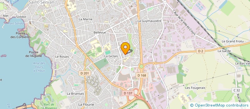 localisation de l'entreprise MADAME PAULINE VOGE  SAINT-MALO