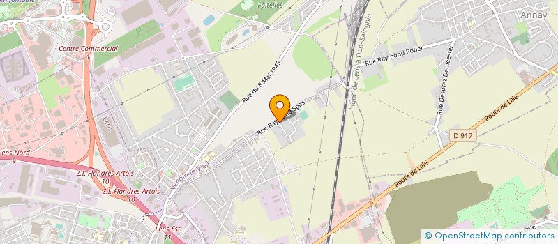 localisation de l'entreprise MADAME PAULINE WARME  LOISON-SOUS-LENS