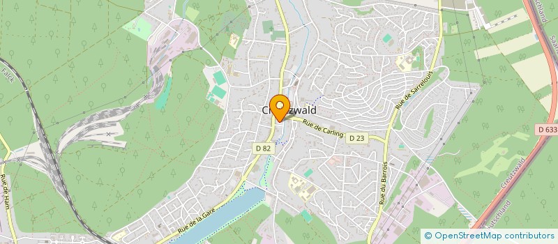 localisation de l'entreprise MADAME PAULINE WEBER  CREUTZWALD