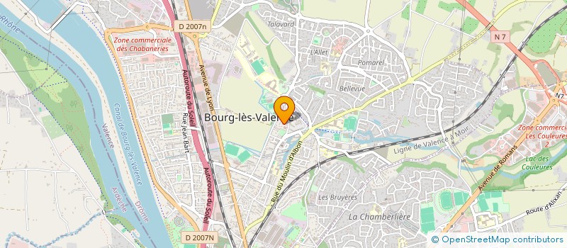 localisation de l'entreprise MADAME PAULINE WEISS  BOURG-LES-VALENCE