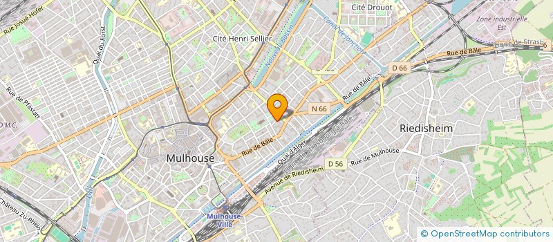 localisation de l'entreprise MADAME PAULINE WOLFHUGEL  MULHOUSE