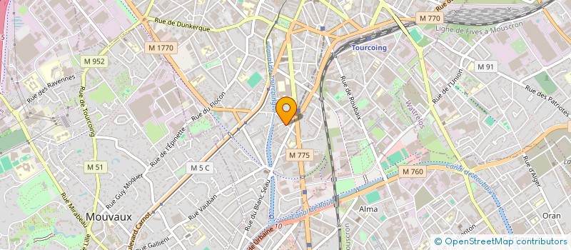 localisation de l'entreprise MADAME PAULINE WYON  TOURCOING