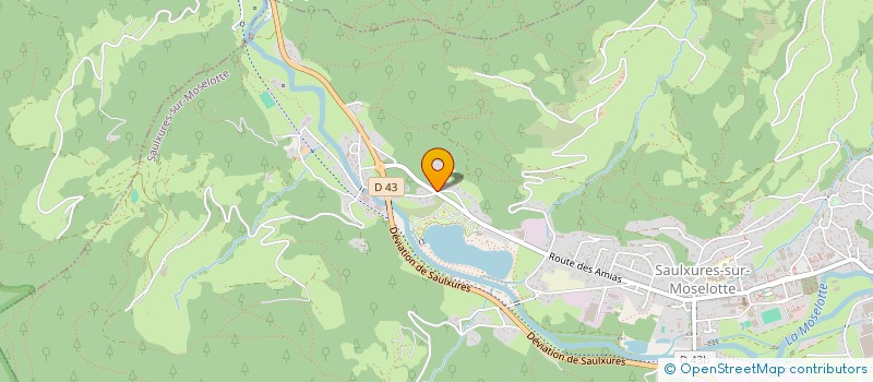 localisation de l'entreprise MADAME PAULINE XOLIN  SAULXURES-SUR-MOSELOTTE