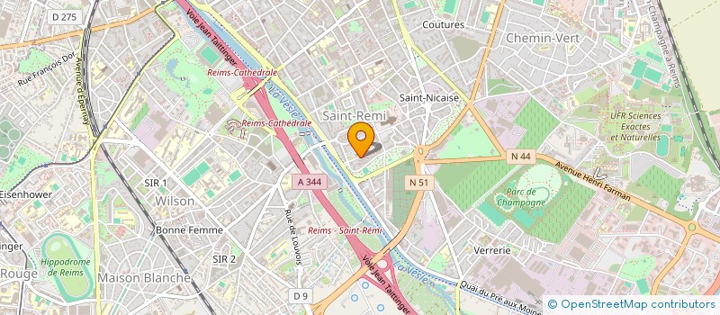 localisation de l'entreprise MADAME PAULINE YVERNEAU  REIMS