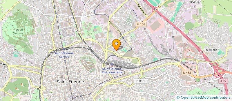 localisation de l'entreprise MADAME PAULINE ZAREMBOWITCH à SAINT-ETIENNE