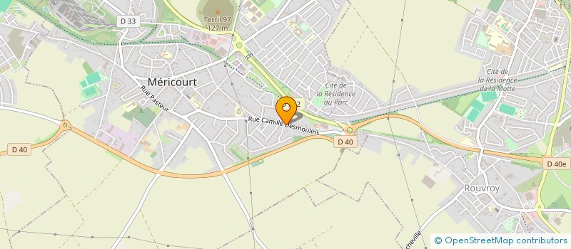 localisation de l'entreprise MADAME PAULINE ZAWISKA  MERICOURT