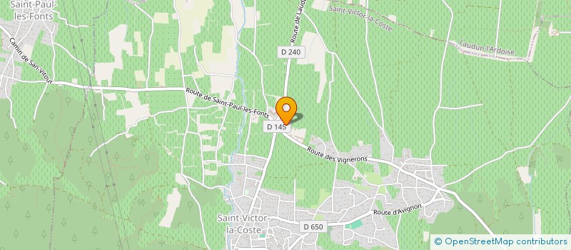 localisation de l'entreprise MADAME PAULINE ZERR  SAINT-VICTOR-LA-COSTE