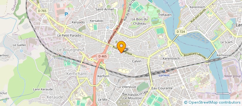 localisation de l'entreprise MADAME PAULINE ZUCCARELLI  LORIENT