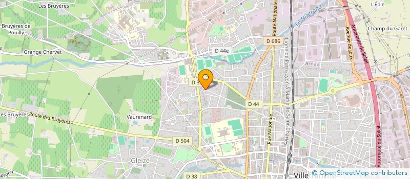 localisation de l'entreprise MADAME PAWANRAT CHAINARONG à VILLEFRANCHE-SUR-SAONE