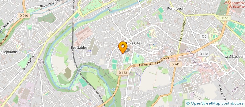localisation de l'entreprise MADAME PEARYVON PHILLIPS  POITIERS