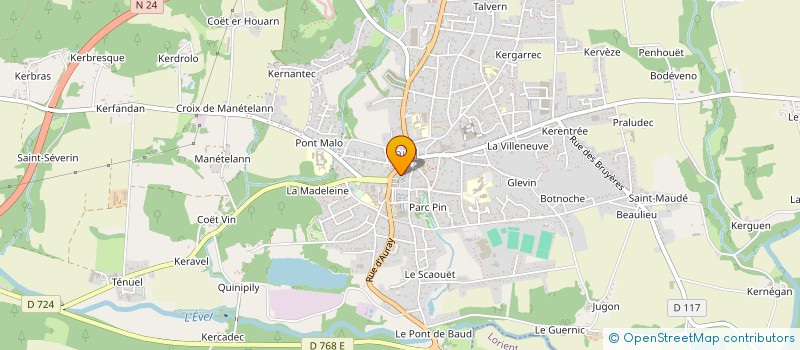 localisation de l'entreprise MADAME PEDRON MARIE BRIGITTE  BAUD