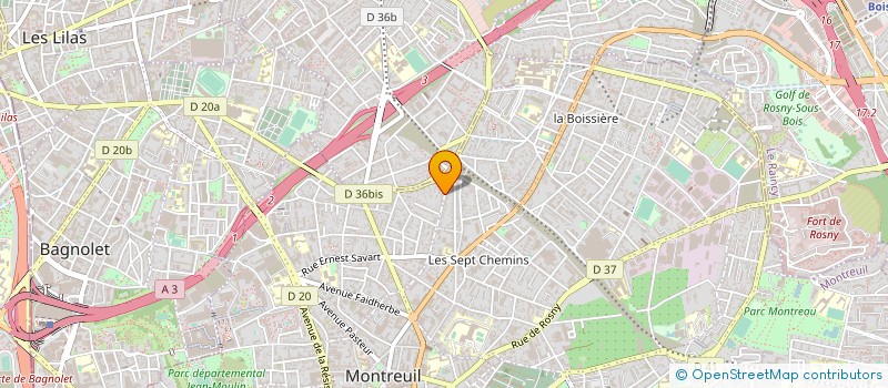 localisation de l'entreprise MADAME PEEL à MONTREUIL