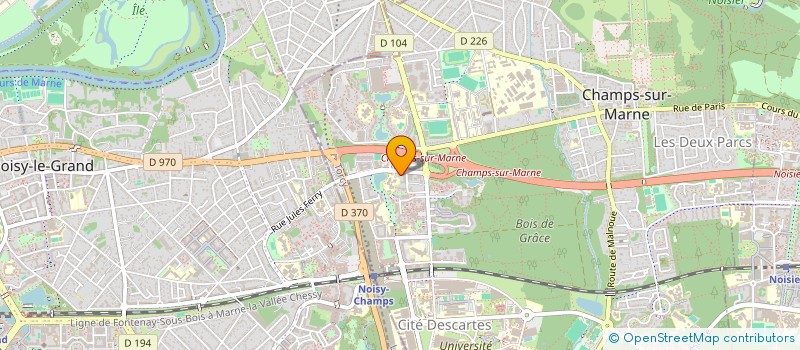 localisation de l'entreprise MADAME PEGDAWENDE NABOLE  CHAMPS-SUR-MARNE