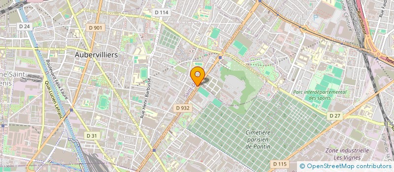 localisation de l'entreprise MADAME PEGEDWINDE YAOGO à AUBERVILLIERS
