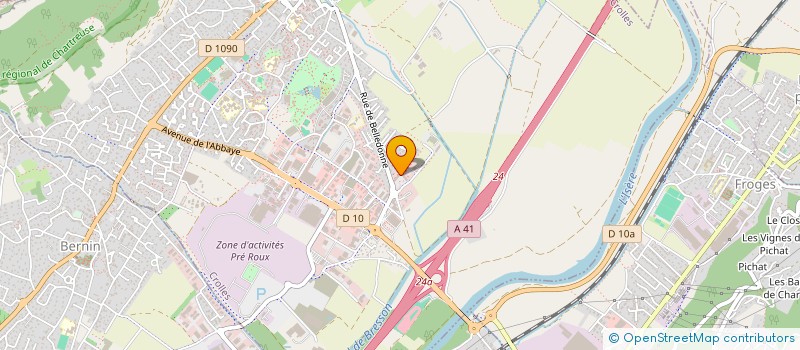 localisation de l'entreprise MADAME PEGGIE HUMANN  CROLLES