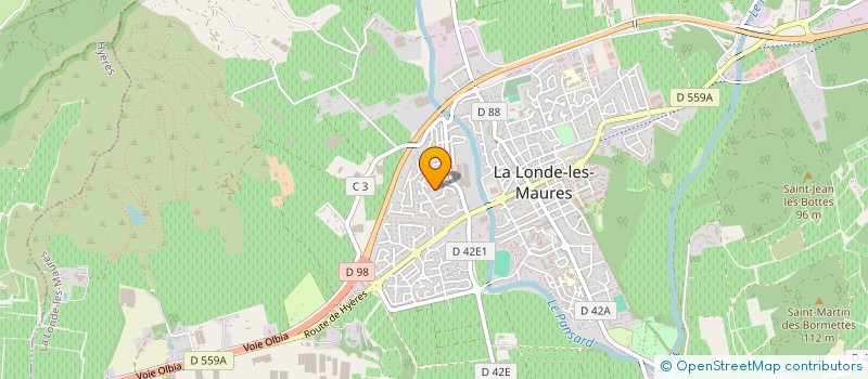 localisation de l'entreprise MADAME PEGGY ALBIN à LA LONDE-LES-MAURES
