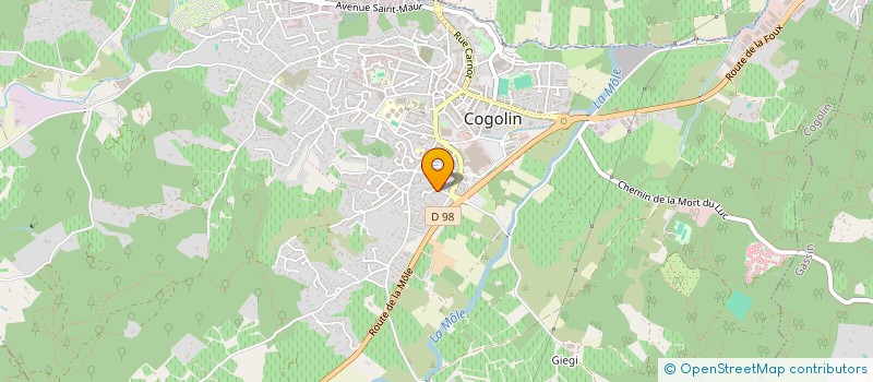 localisation de l'entreprise MADAME PEGGY ASTIER  COGOLIN