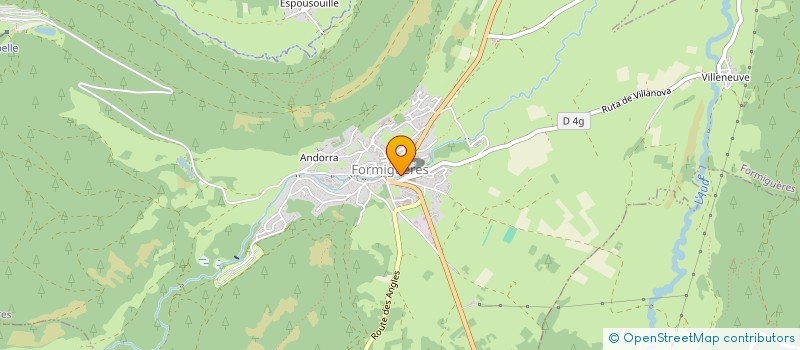 localisation de l'entreprise MADAME PEGGY BAUDELLE  FORMIGUERES