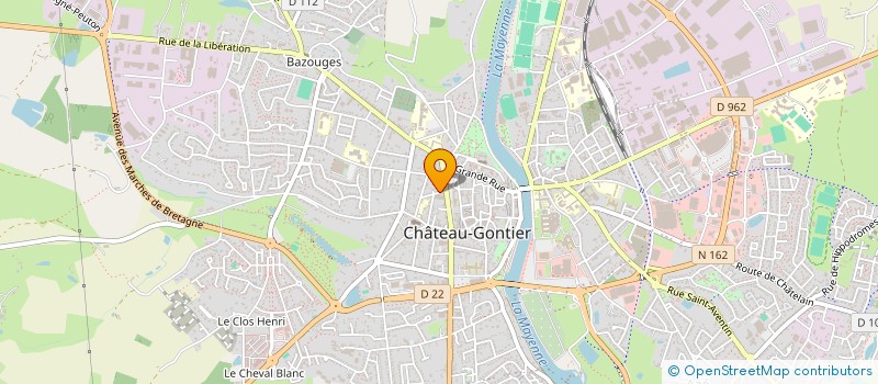 localisation de l'entreprise MADAME PEGGY BAUDRON  CHATEAU-GONTIER-SUR-MAYENNE