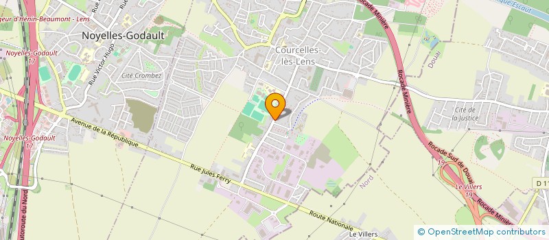 localisation de l'entreprise MADAME PEGGY BEAUCOURT  COURCELLES-LES-LENS