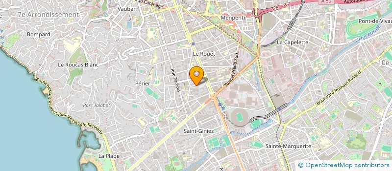 localisation de l'entreprise MADAME PEGGY BIENVENU à MARSEILLE