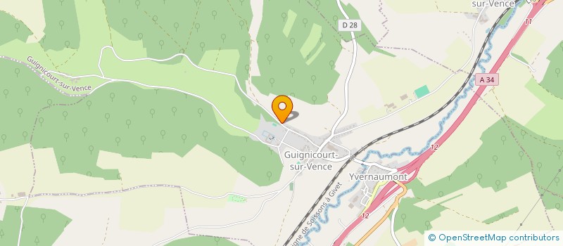 localisation de l'entreprise MADAME PEGGY BILLAUDEL  GUIGNICOURT-SUR-VENCE