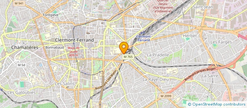 localisation de l'entreprise MADAME PEGGY BOURREAU  CLERMONT-FERRAND