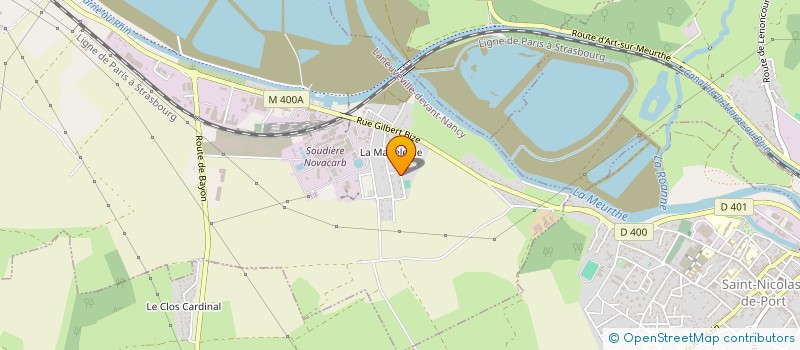 localisation de l'entreprise MADAME PEGGY BOUSSELIN  LANEUVEVILLE-DEVANT-NANCY