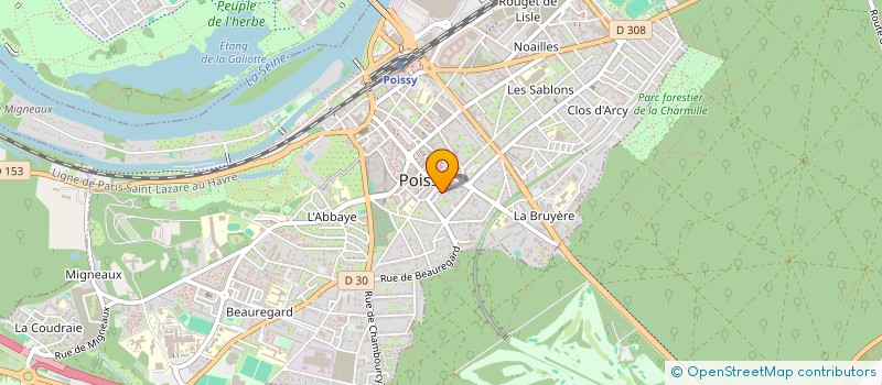 localisation de l'entreprise MADAME PEGGY BRETIGNIERE  POISSY