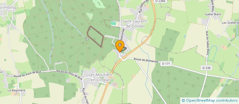 localisation de l'entreprise MADAME PEGGY CANITROT  SAINT-LAURENT-DE-CONDEL