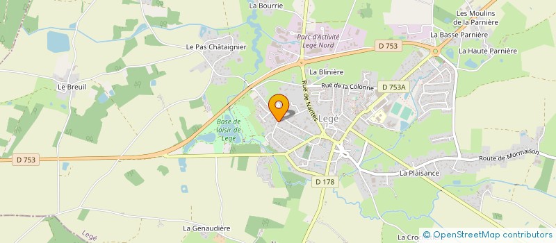 localisation de l'entreprise MADAME PEGGY CHEVALLIER  LEGE