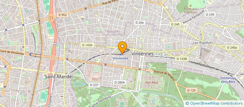 localisation de l'entreprise MADAME PEGGY CUILLIERE à VINCENNES