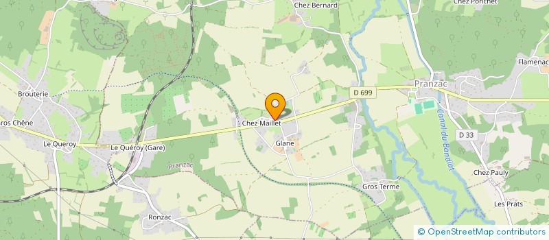 localisation de l'entreprise MADAME PEGGY DAIN  PRANZAC