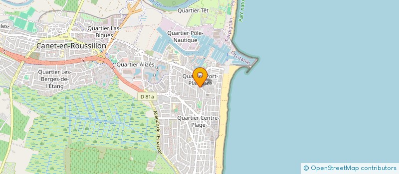 localisation de l'entreprise MADAME PEGGY DECREUS  CANET-EN-ROUSSILLON