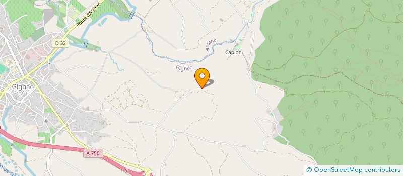 localisation de l'entreprise MADAME PEGGY DUVAL  GIGNAC