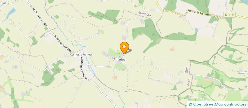 localisation de l'entreprise MADAME PEGGY FRANCON  SAINT-LOUBE