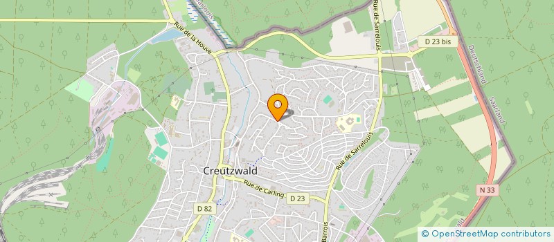 localisation de l'entreprise MADAME PEGGY GLOWACKI  CREUTZWALD