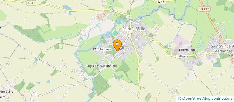 localisation de l'entreprise MADAME PEGGY HANAUX  SAINTE-CECILE