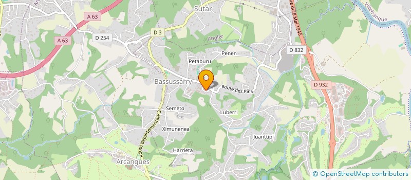 localisation de l'entreprise MADAME PEGGY JAMES  BASSUSSARRY