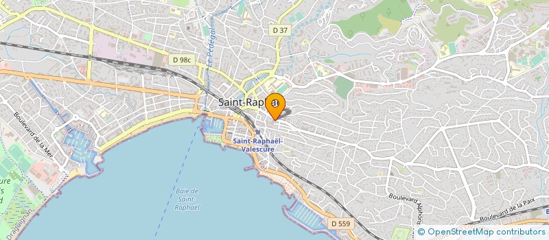 localisation de l'entreprise MADAME PEGGY LAFAY  SAINT-RAPHAEL