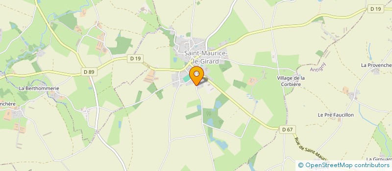 localisation de l'entreprise MADAME PEGGY LAMOTTE à SAINT-MAURICE-LE-GIRARD