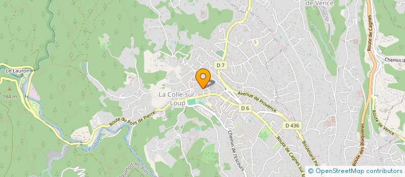 localisation de l'entreprise MADAME PEGGY LECLERC  LA COLLE-SUR-LOUP