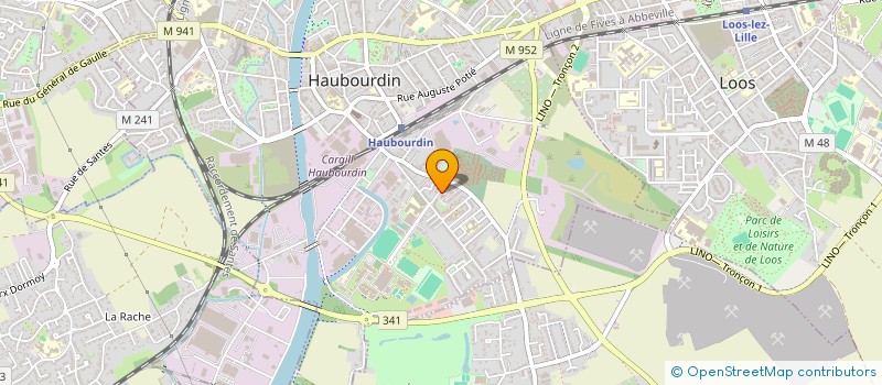 localisation de l'entreprise MADAME PEGGY LEPEZ  HAUBOURDIN