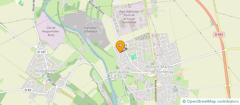 localisation de l'entreprise MADAME PEGGY LEPLATOIS  SAINT-ANDRE-SUR-ORNE