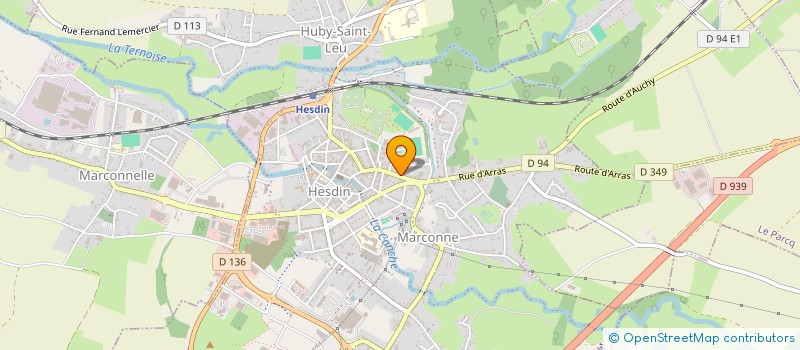 localisation de l'entreprise MADAME PEGGY LEROUGE  HESDIN