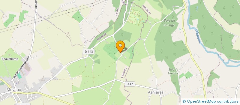 localisation de l'entreprise MADAME PEGGY LEROY  MOYAUX