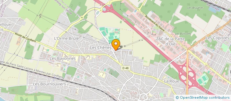 localisation de l'entreprise MADAME PEGGY LOEVEN  HERBLAY-SUR-SEINE